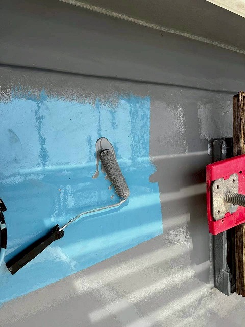 高砂市　ベランダのトップコート